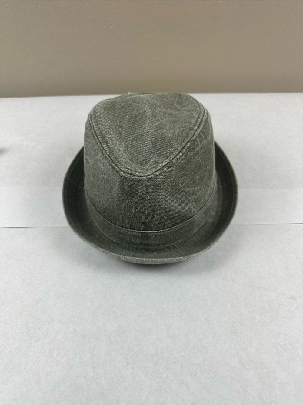 Epoch Hats Men’s Size S/M Washed Olive Canvas Fedora Hat